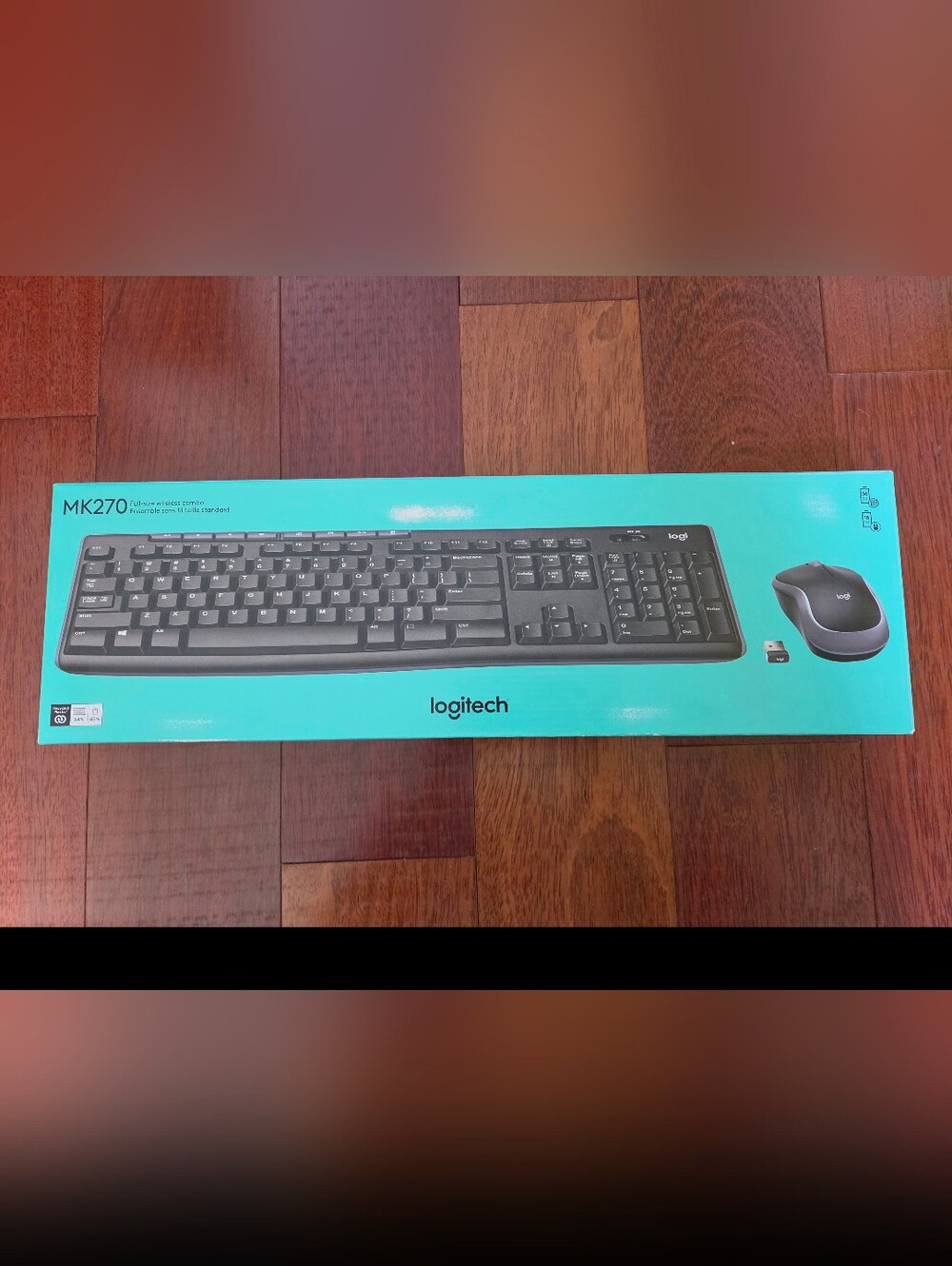 Logitech Black Wireless Keyboard and Mouse Combo **NEW